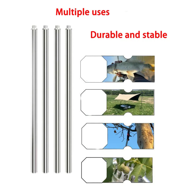 4m Telescopic Garden Pruning Saw – Stainless Steel Extending Pole, Multifunctional Hand Saw