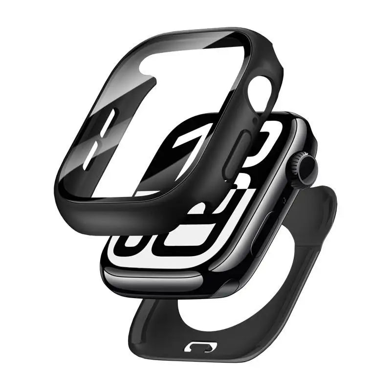 360 Full Waterproof Case Tempered Glass Protection for Apple Watch 46mm 45mm 44mm 41mm 40mm 42mm IWatch Series 11 10 9 8 7 SE 3