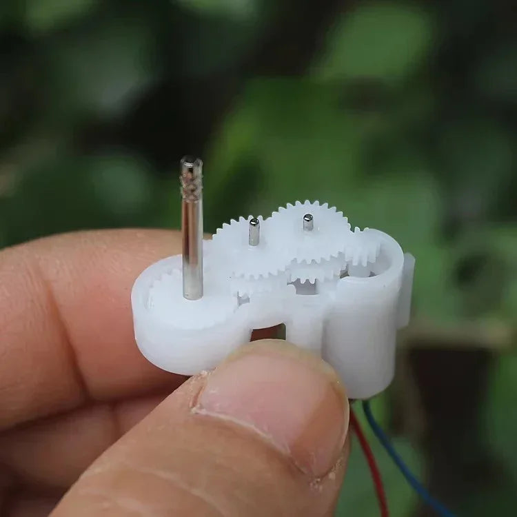Tiny Coreless Gear Motor DC 1.5V-5V 3V 3.7V 390RPM Dual Shaft Gearbox Reduction Motor DIY Hobby Toy Car