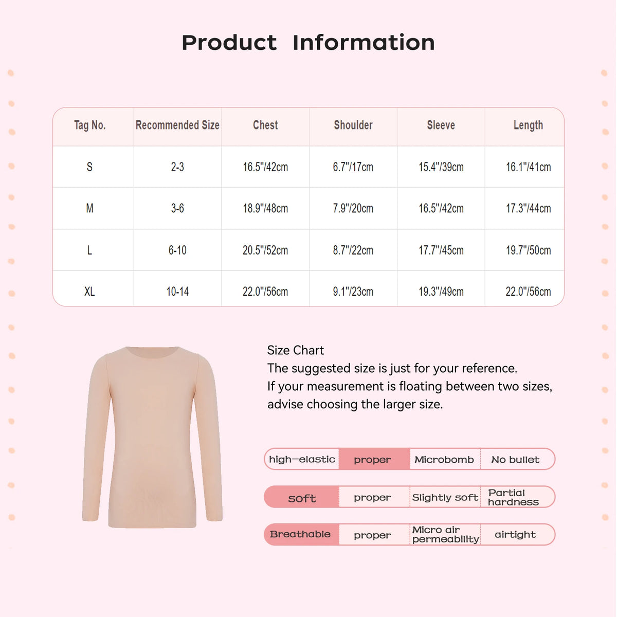 Girls Seamless Thermal Top - Long Sleeve Base Layer for Dance Practice - photo 6