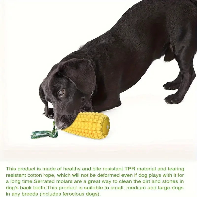 Corn Stick Squeaky Chew Toy - Tough Rubber Dog Toy – photo 3