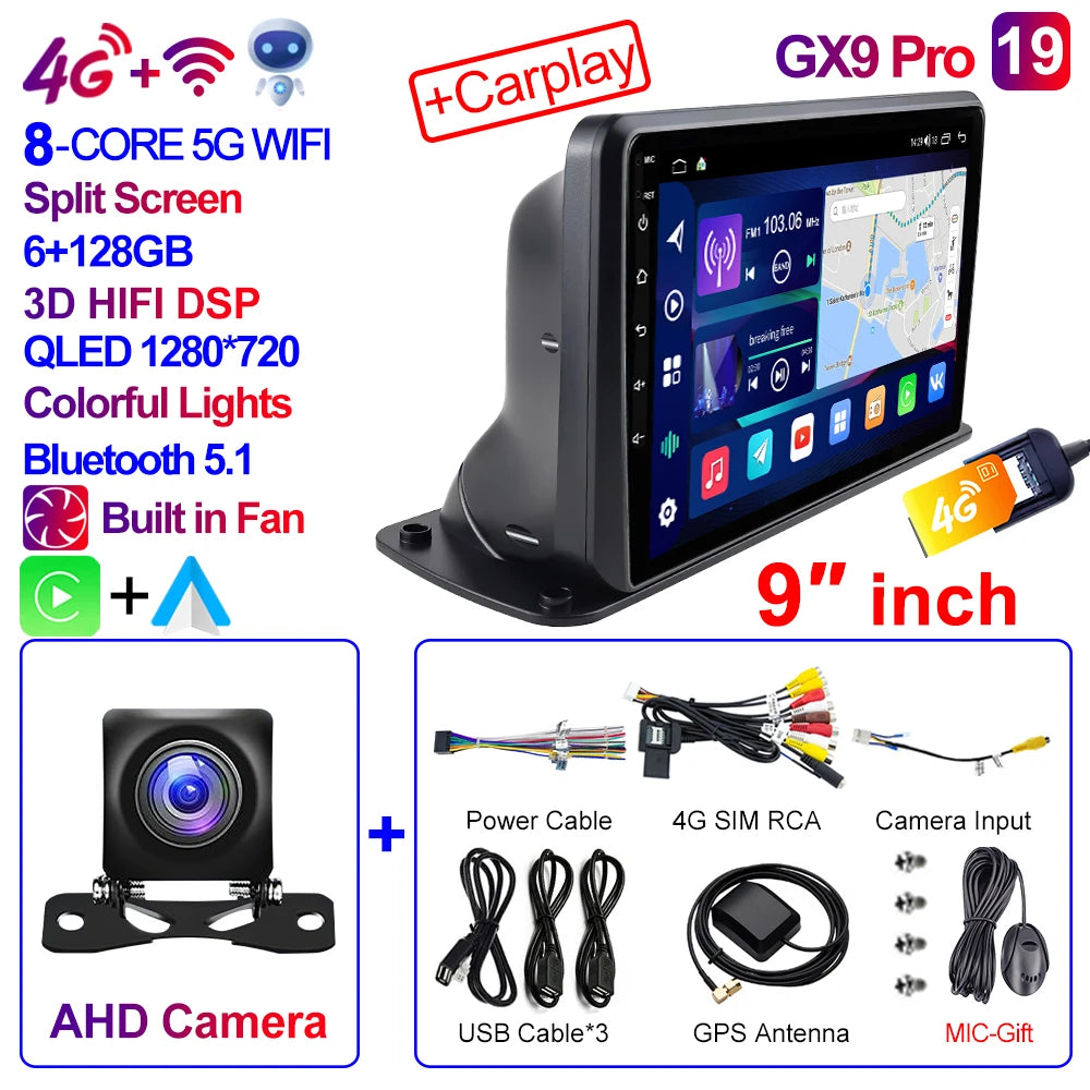 CAIXI 9"/10" Universal 2-DIN Android Car Stereo — CarPlay, GPS Navigation, Truck & Car Fit