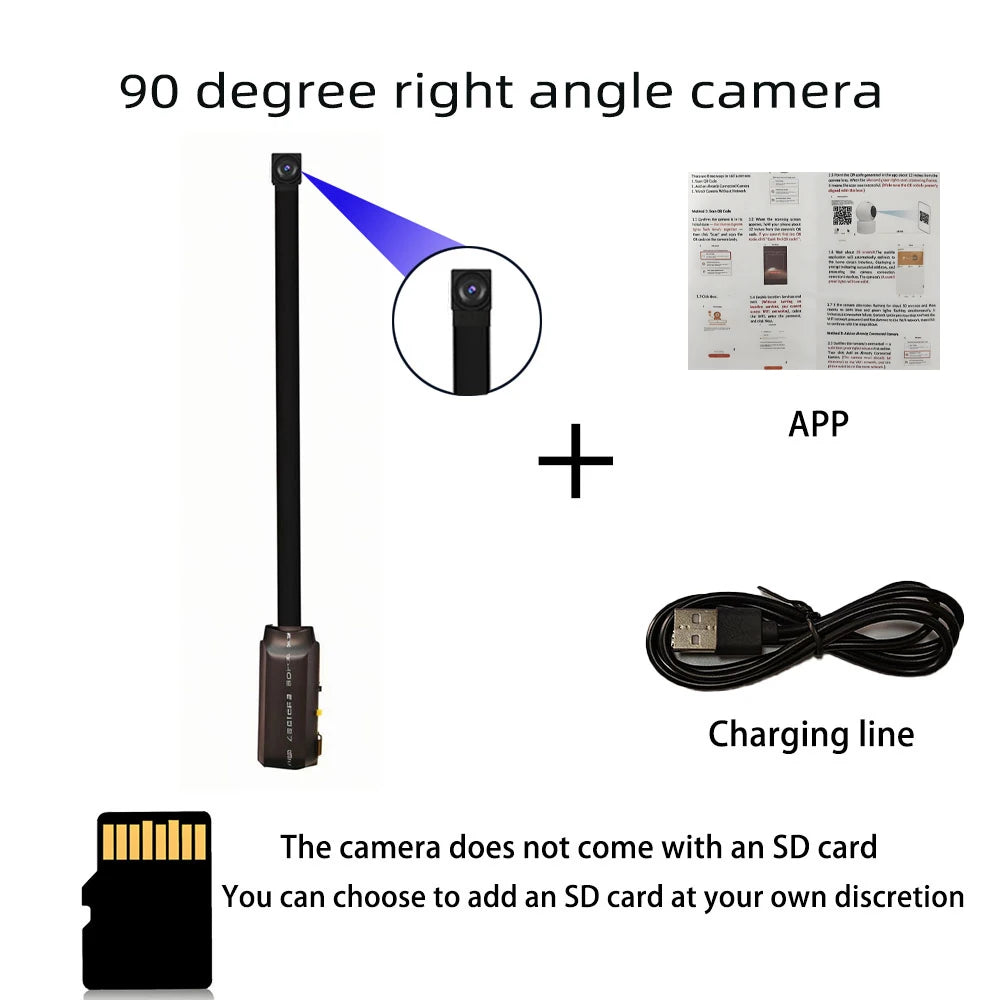 4K Mini WiFi Home Camera — DIY Remote Monitor with Motion Alerts