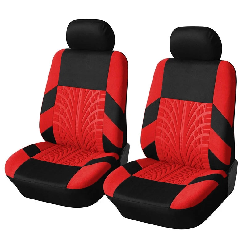 Universal Car Seat Covers 5 Pc Set with Tire Track Detail