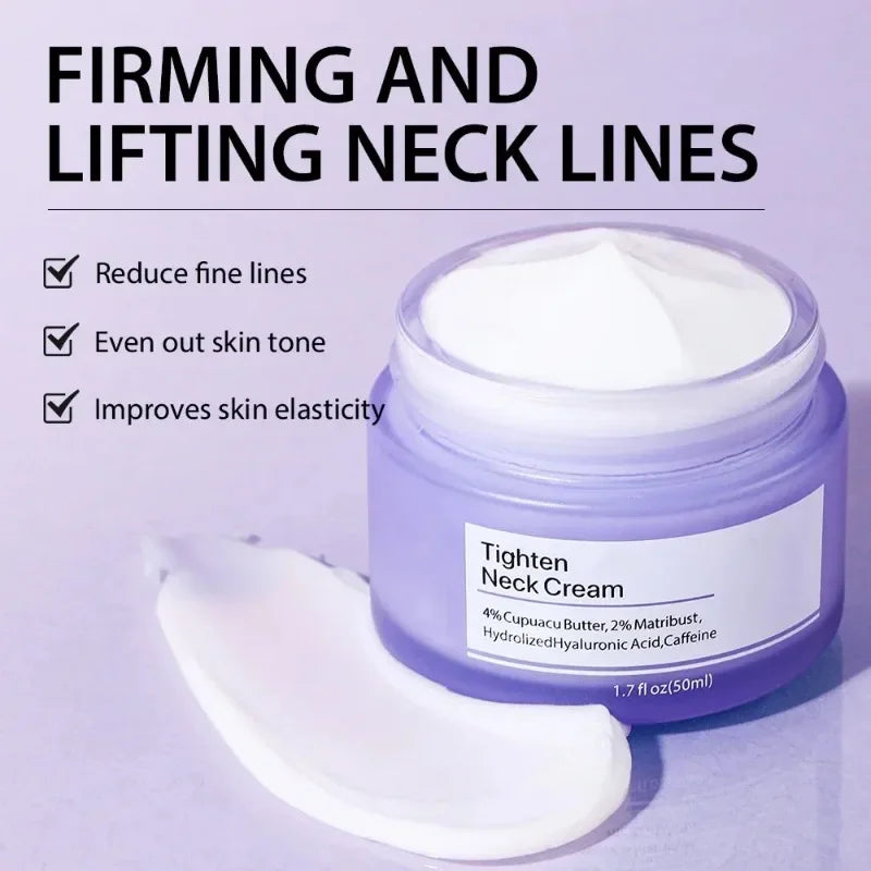 Tighten Lift Neck Cream Firming Lifting Brightens Eliminate Neck Fine Lines Neck Remove Double Chin Rejuvenation Cream Skin Care