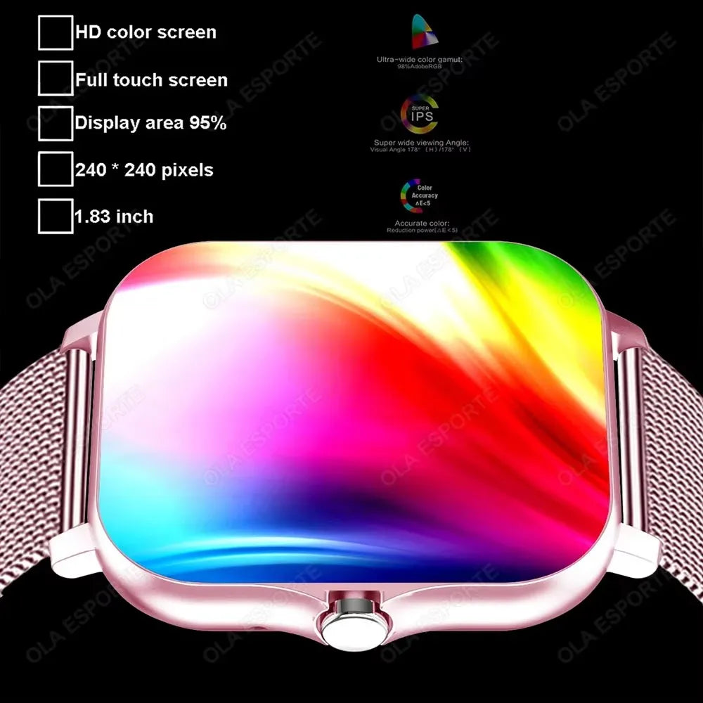 Bluetooth Smart Watch — Fitness, Music & Sleep Tracking