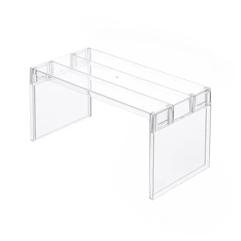 Clear Expandable Cabinet Organizer - Spice and Dish Divider Shelf - photo 9