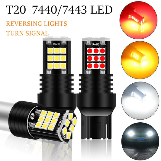 T20 7440/7443 LED Turn Signal & Reverse Bulbs (2-Pack)