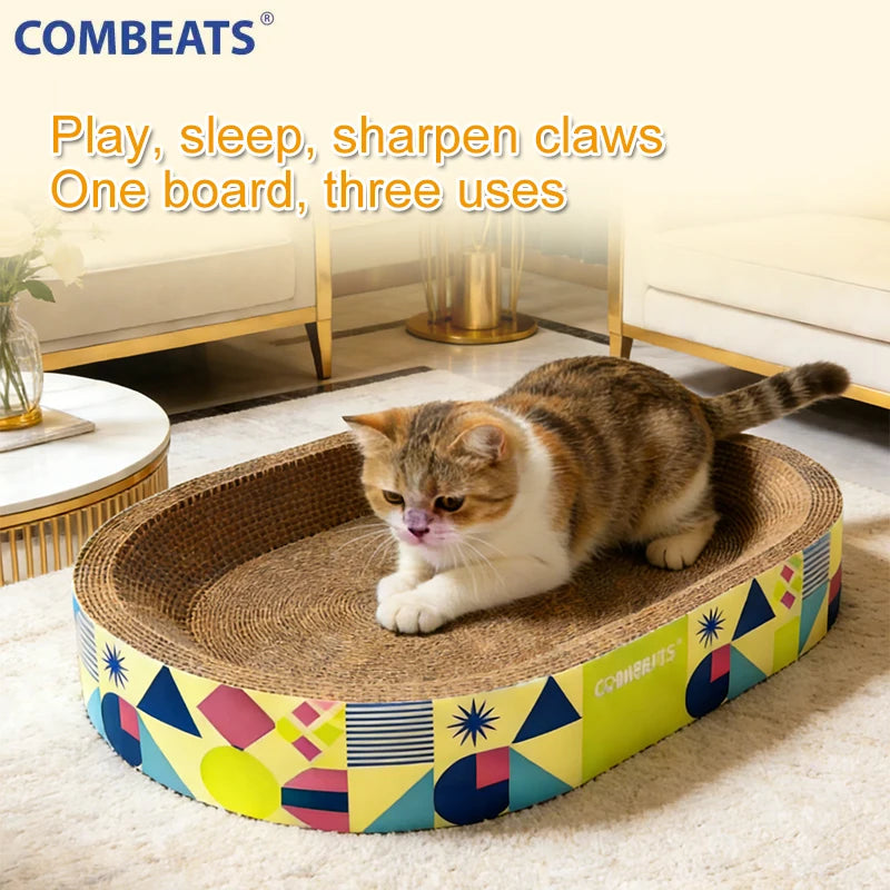 Corrugated Cat Scratching Nest - Multifunction Claw Toy