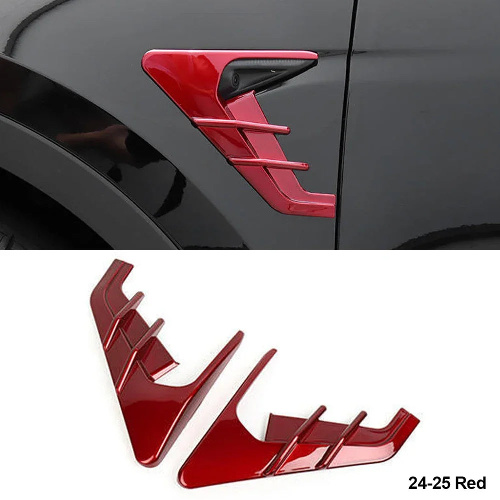2Pcs Car Side Camera Protection Covers Kit Decoration Sticker Car Modification Accessories for Tesla Model 3 Moel Y 2020-2025