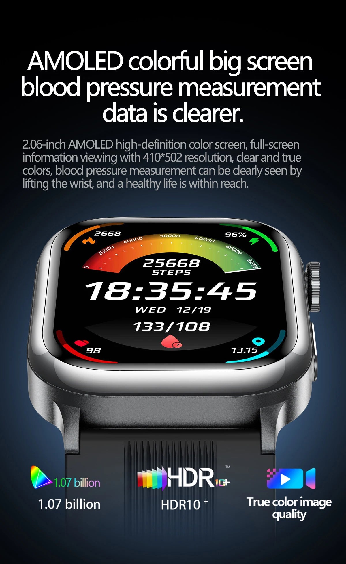 2026 New Air Pump+Air Bag+NFC Health SmartWatch Precise Blood Pressure Blood Fat Monitoring Voice Call Smartwatch For Men Women