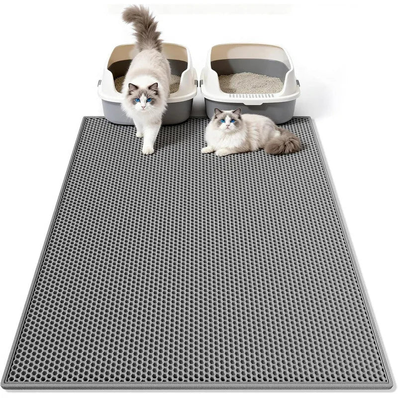 EVA Cat Litter Box Mat - Honeycomb Double Layer, Easy Clean – photo 8