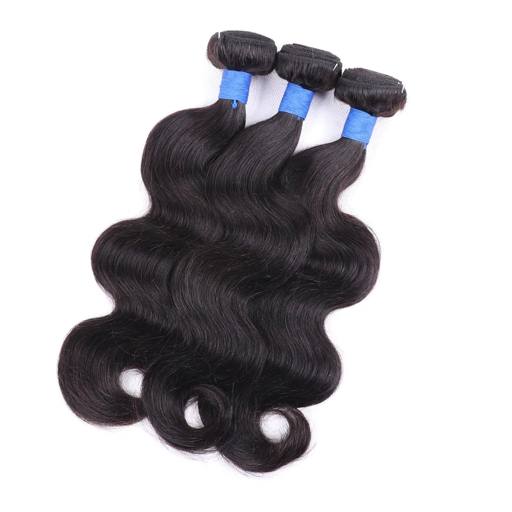 38 40 Inch Body Wave 3 4 Bundles Brazilian Remy Unprocessed Human Hair Wavy Doule Drawn Bundles Weave Extensions
