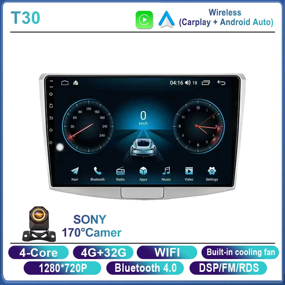 Car Stereo with Apple CarPlay & Android Auto, Compatible with VW Passat B6 B7 & CC (2007-2016)