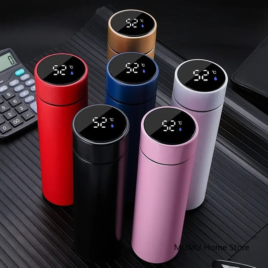 500ML Smart Thermos Bottle – LED Temperature Display Vacuum Flask | Insulated Sports Water Cup