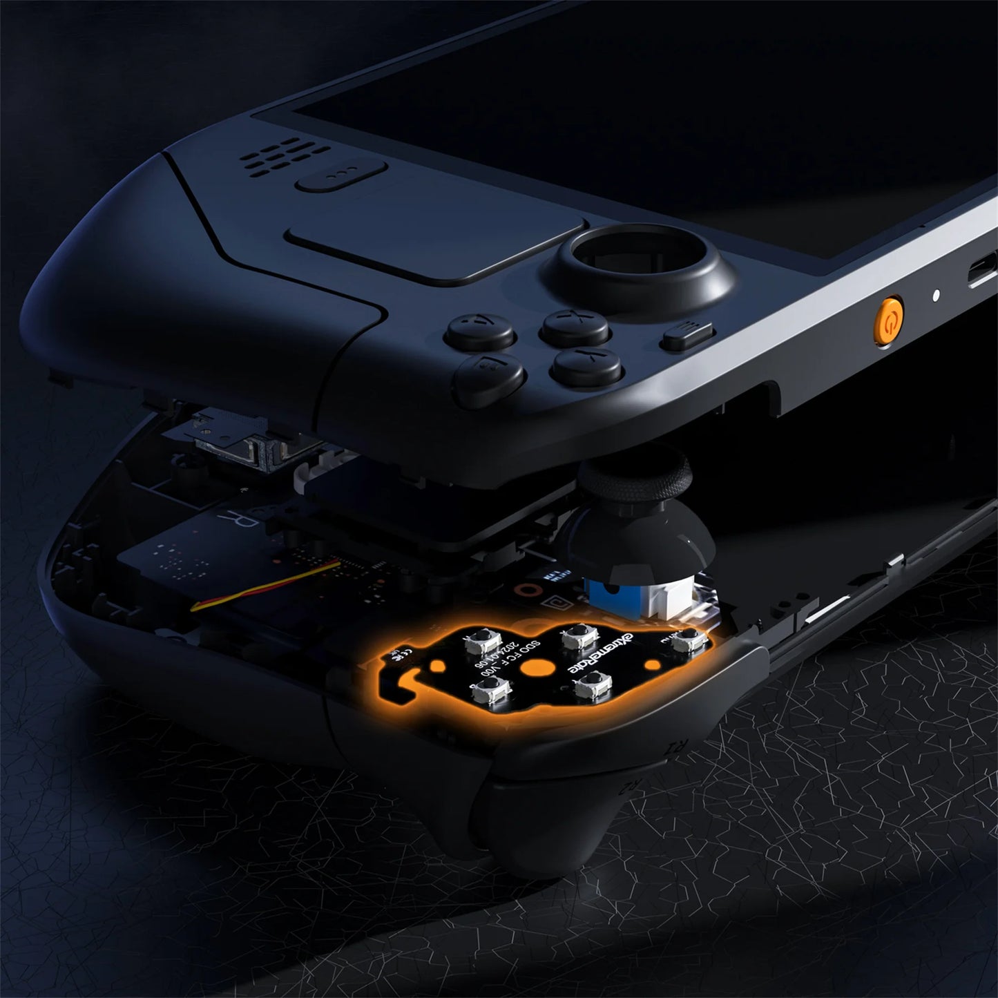 eXtremeRate Face Clicky Kit for Steam Deck OLED Handheld Console, Dpad View A B X Y Menu Keys Face Buttons Mouse Clicky Kit