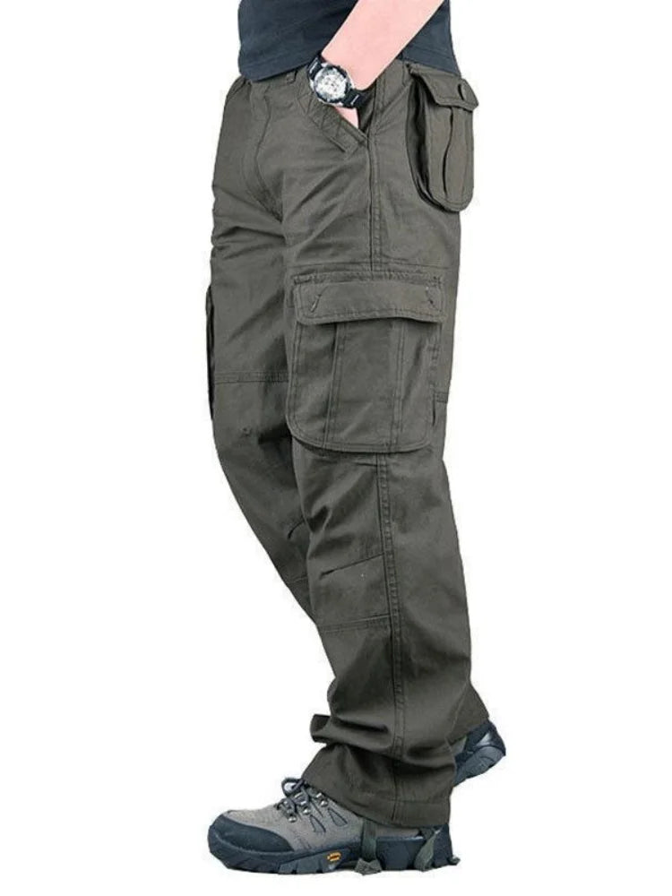 2026 Tactical Cargo Pants Men Cotton Overalls Outdoor Work Trousers Big Size Hombre Clothing Camo Hiking Pants Multiple pockets
