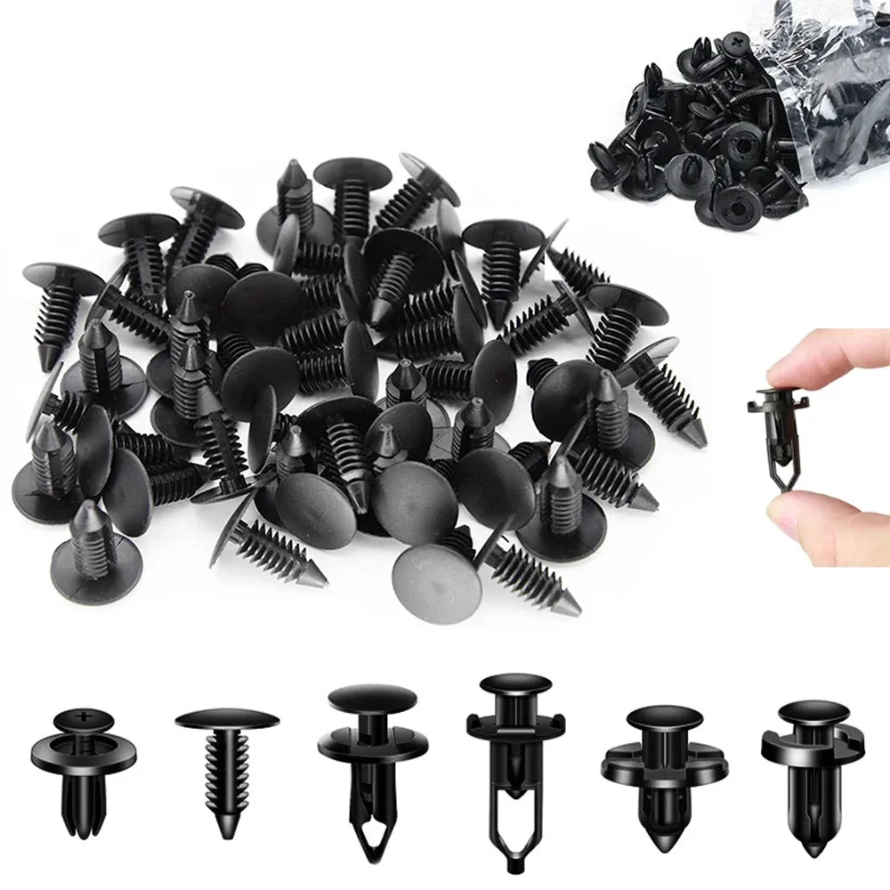 Car Clips Fasteners Kit Auto Trim Panel Clip Mixed Body Bumper Rivet Door Trim Panel Retainer Car Interior Accessories Clips