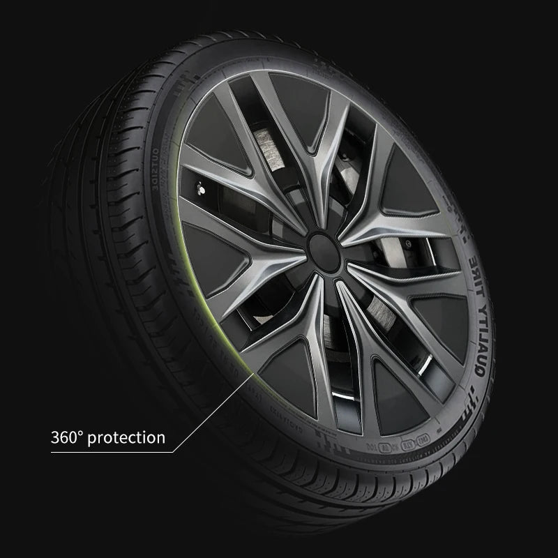 4pcs for Tesla Model Y2020-2024 19 inch Arachnid Web Hub Caps Car Hub Caps Full Rim Covers Replacement Wheel Cover Accessories