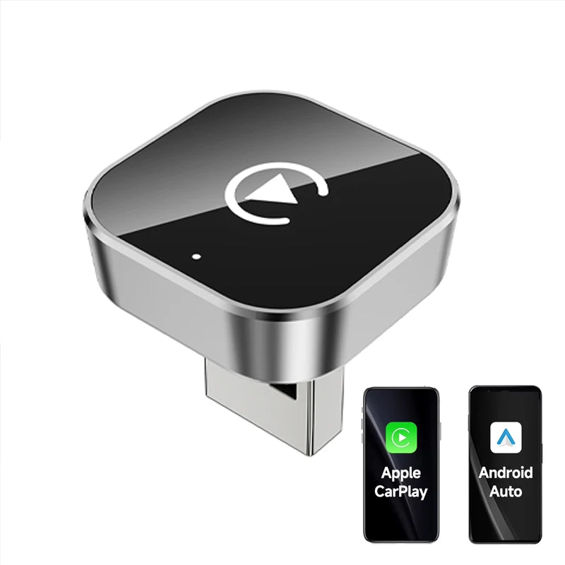 XUDA 2-in-1 Wireless CarPlay & Android Auto Adapter — Mini Smart Box, Dual-Band WiFi, Plug and Play