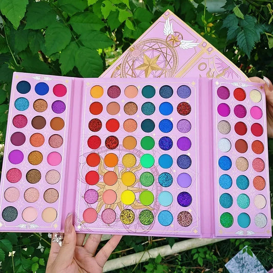 96 Color Christmas Eyeshadow Palette - Shimmer, Matte and Neon Stage Makeup