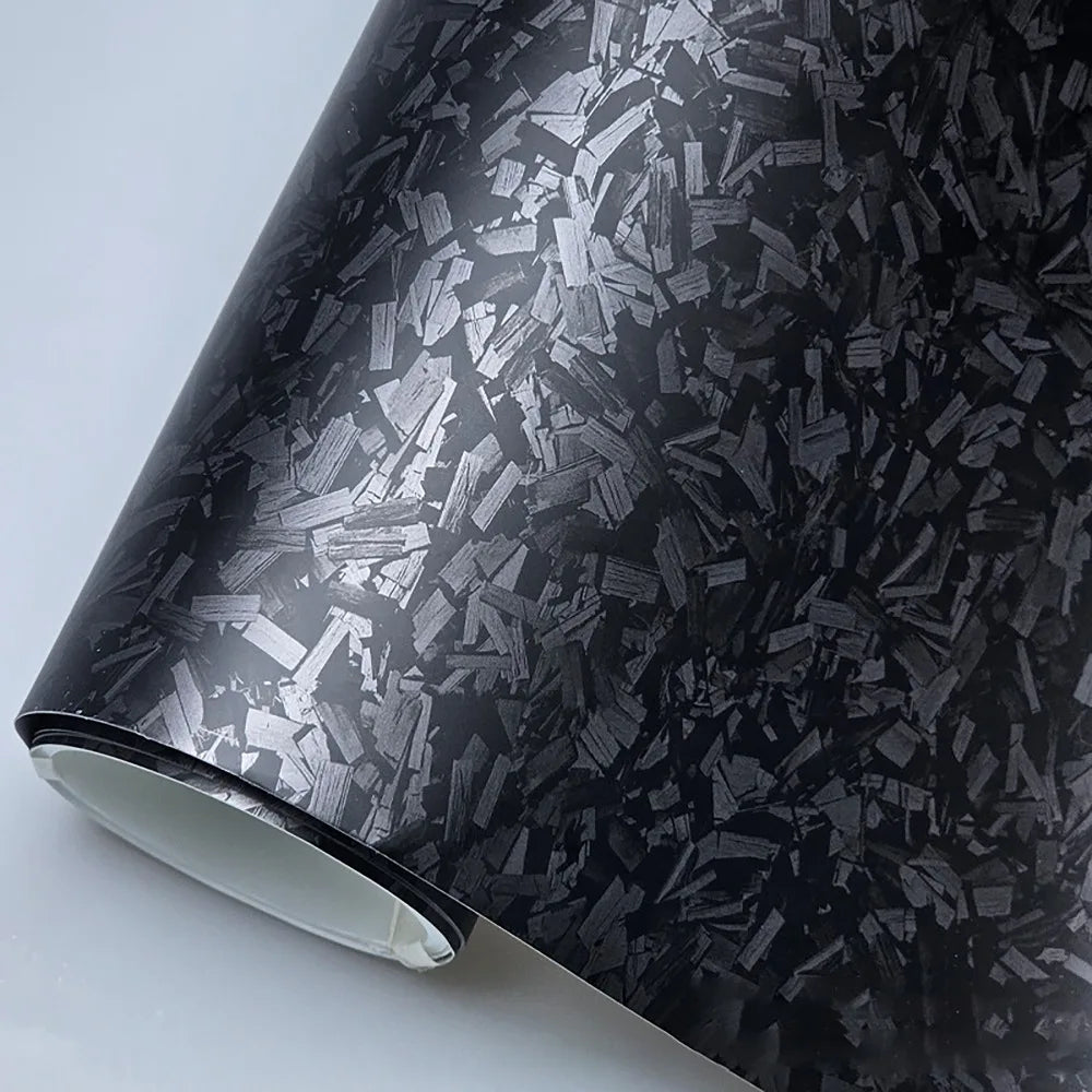 Carbon Fiber Vinyl Wrap Film – 3D/6D Matte & Gloss Forged Carbon Sticker for Car & Motorcycle (50x30cm)