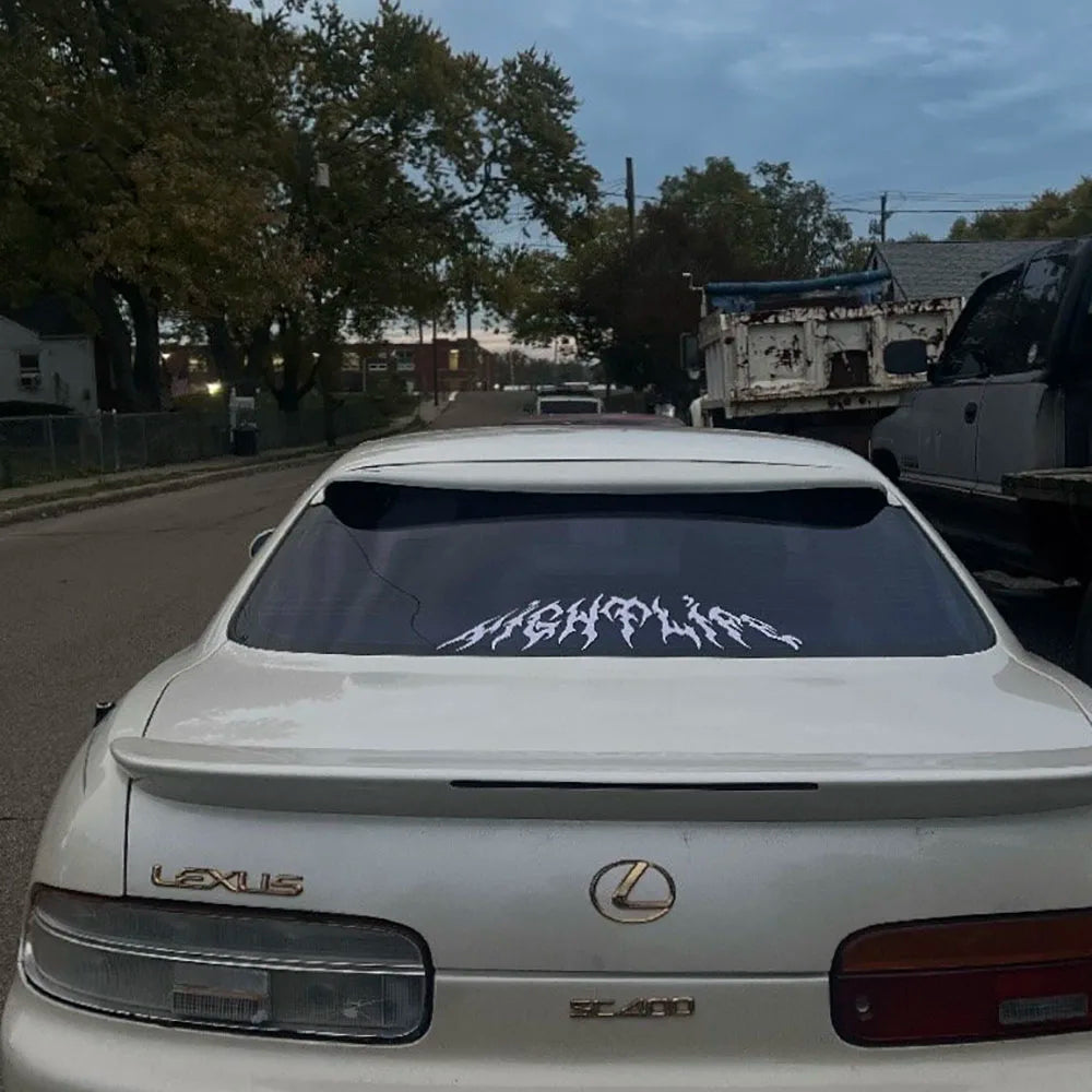Windshield Banner Nightlife - Gothic Style Car Windows Stickers and Decals Vinyl Tuning Decoration