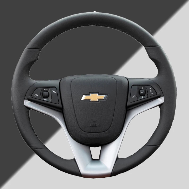 Nappa Leather Customized Car Steering Wheel Cover For Chevrolet Cruze Hatchback Sedan 2009-2014 Aveo 2011-2014 Orlando 2010-2015
