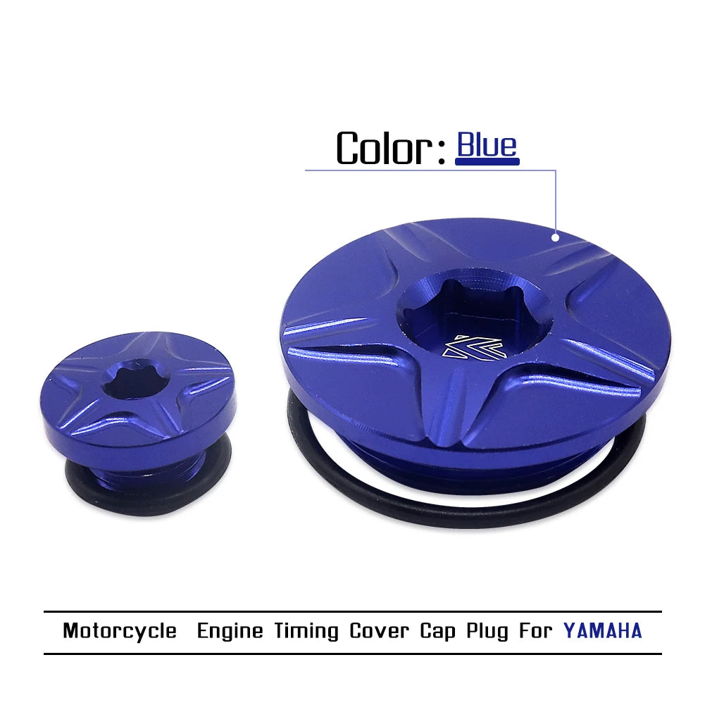 Motorcycle CNC Engine Timing Plug Cover Set Oil Filter Screw Set For Yamaha YZ250F YZ450F WR250F YZ250FX WR426F WR Dirt Bike