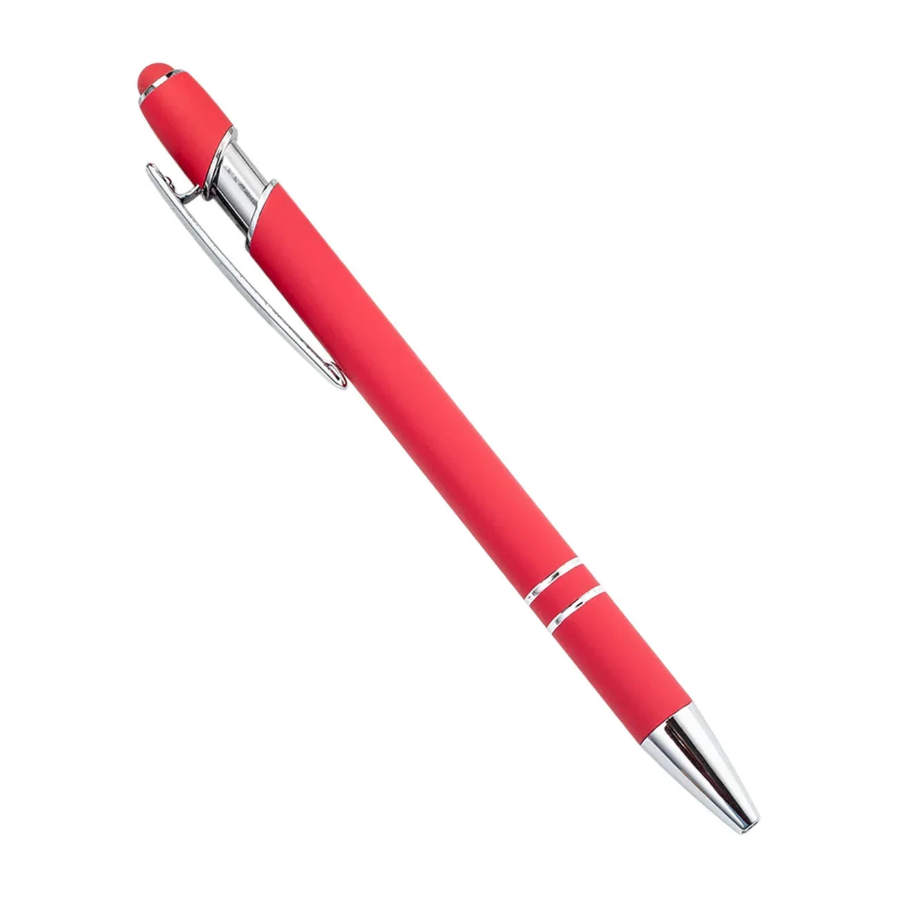 20-200 Pcs Custom Logo Metal Ballpoint Pen Text Engraving Touch Screen Advertising Pen Office School Private Customization Gift