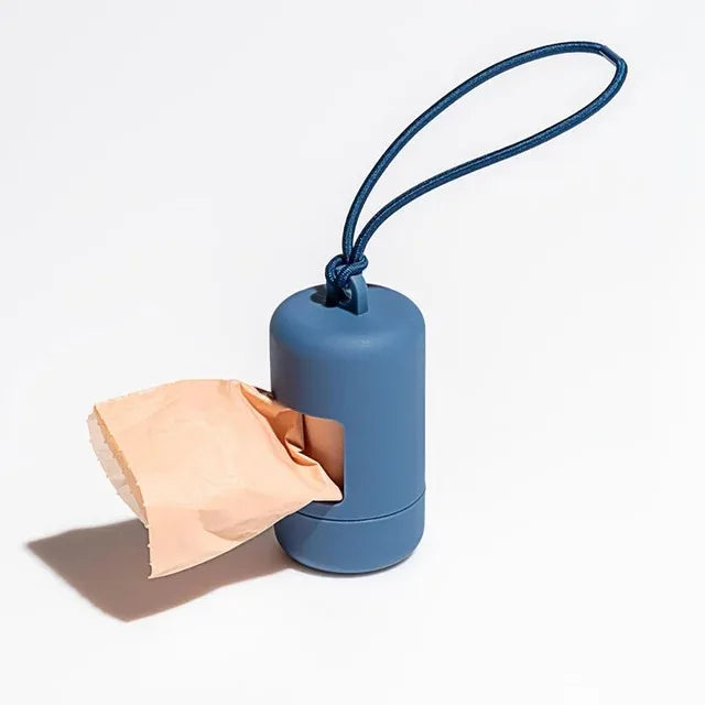 Stylish Dog Waste Bag Carrier - Leash Poop Bag Dispenser