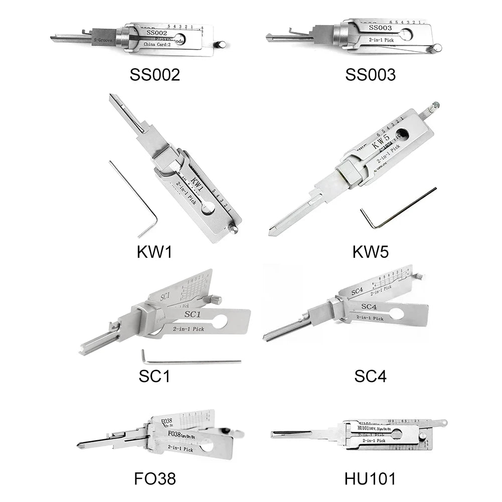 Lock Decoder Lockpicking SS001Pro SS002Pro O-ring Pickup Kit Pick Locksmith Tool Key Decoder Precision Hook Door Repair Tools
