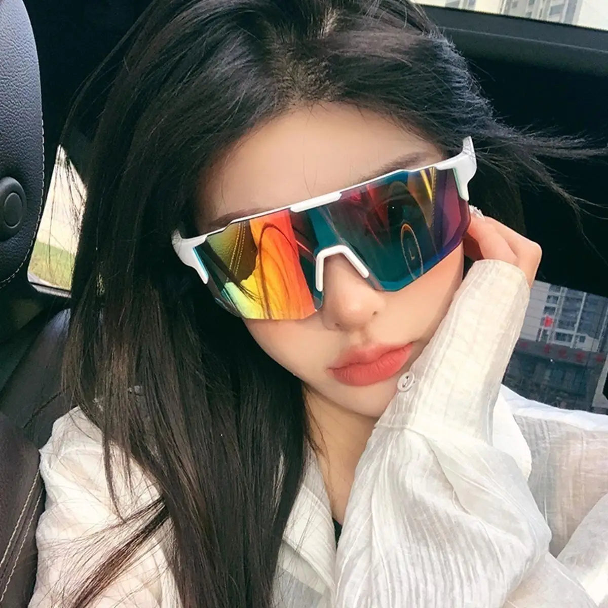 Cycling Sunglasses — Large Frame UV400 Windproof Sport Shades