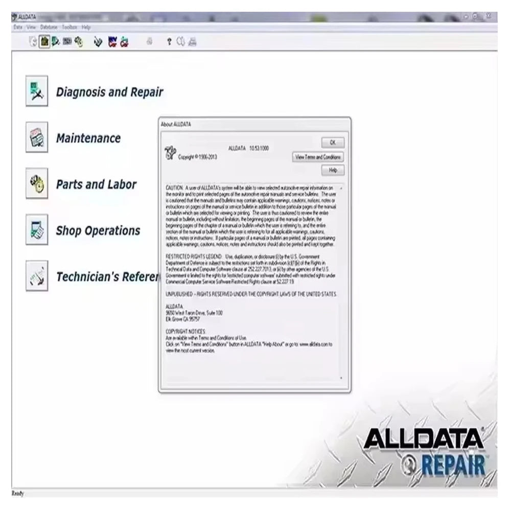 2025 Hot selling ALLDATA 10.53 Automotive Repair Software Car accessories Diagnostic Tool with Wiring Diagrams for Auto Repair