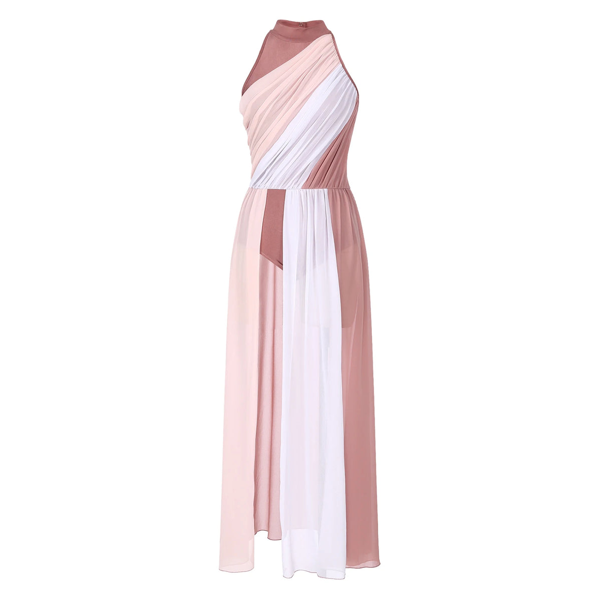 Women's praise dance long dress with split