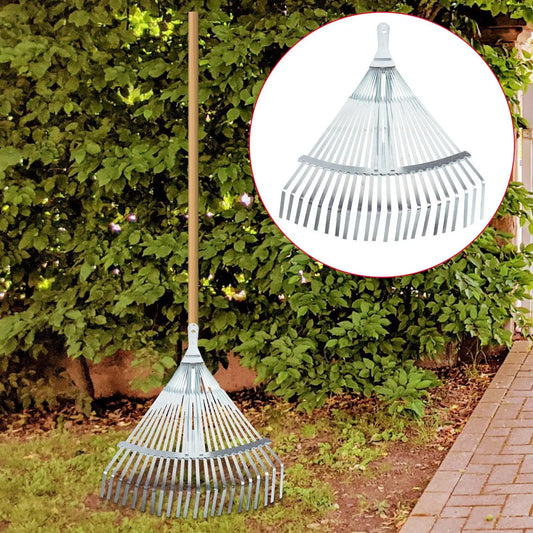 Telescopic Garden Leaf Rake – Adjustable Extendable Metal Rake for Leaves & Lawn Cleaning
