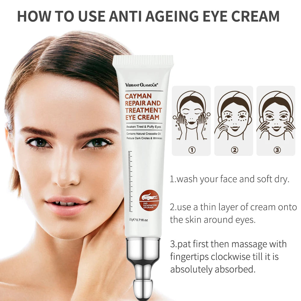 Ms.Dear Peptide & Collagen Eye Cream – Anti Dark Circles, Eye Bags & Puffiness | Anti-Wrinkle, Anti-Aging & Hydrating Eye Care for Women