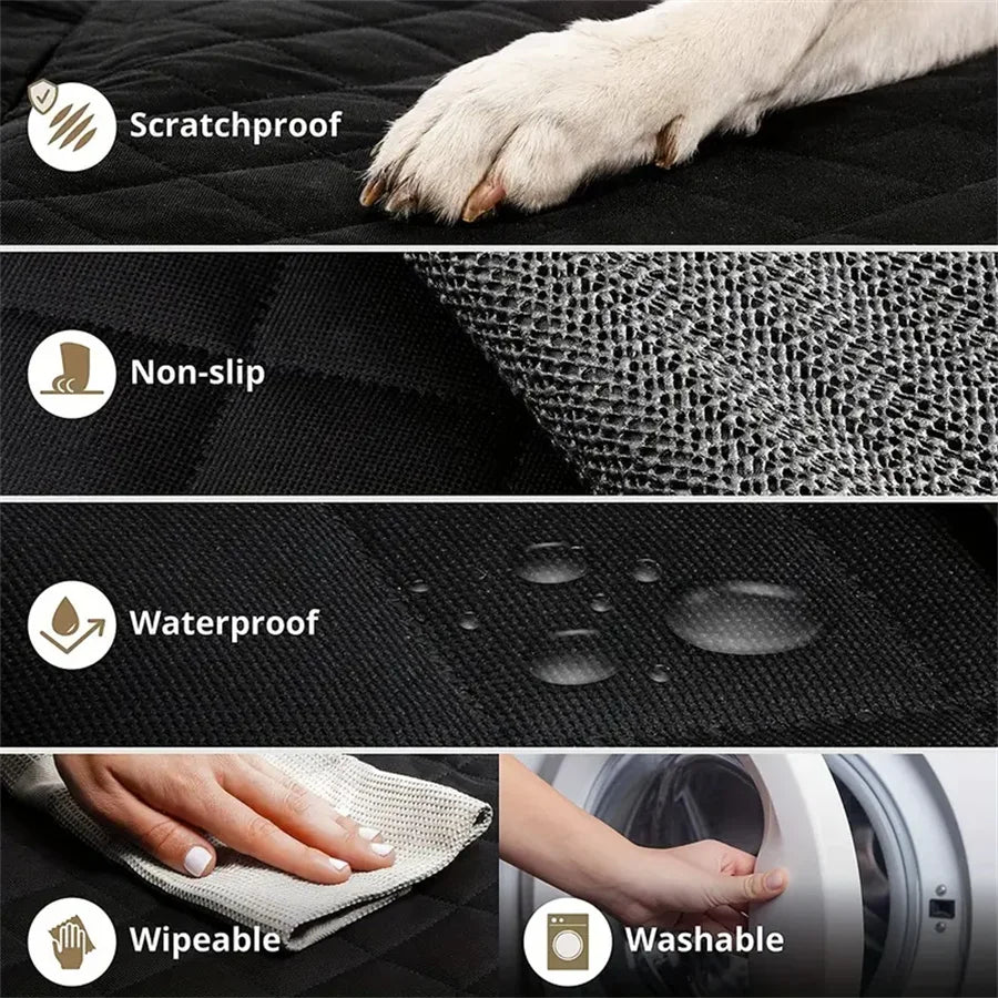 Quilted Dog Car Seat Cover - Waterproof, Anti-Slip – photo 4