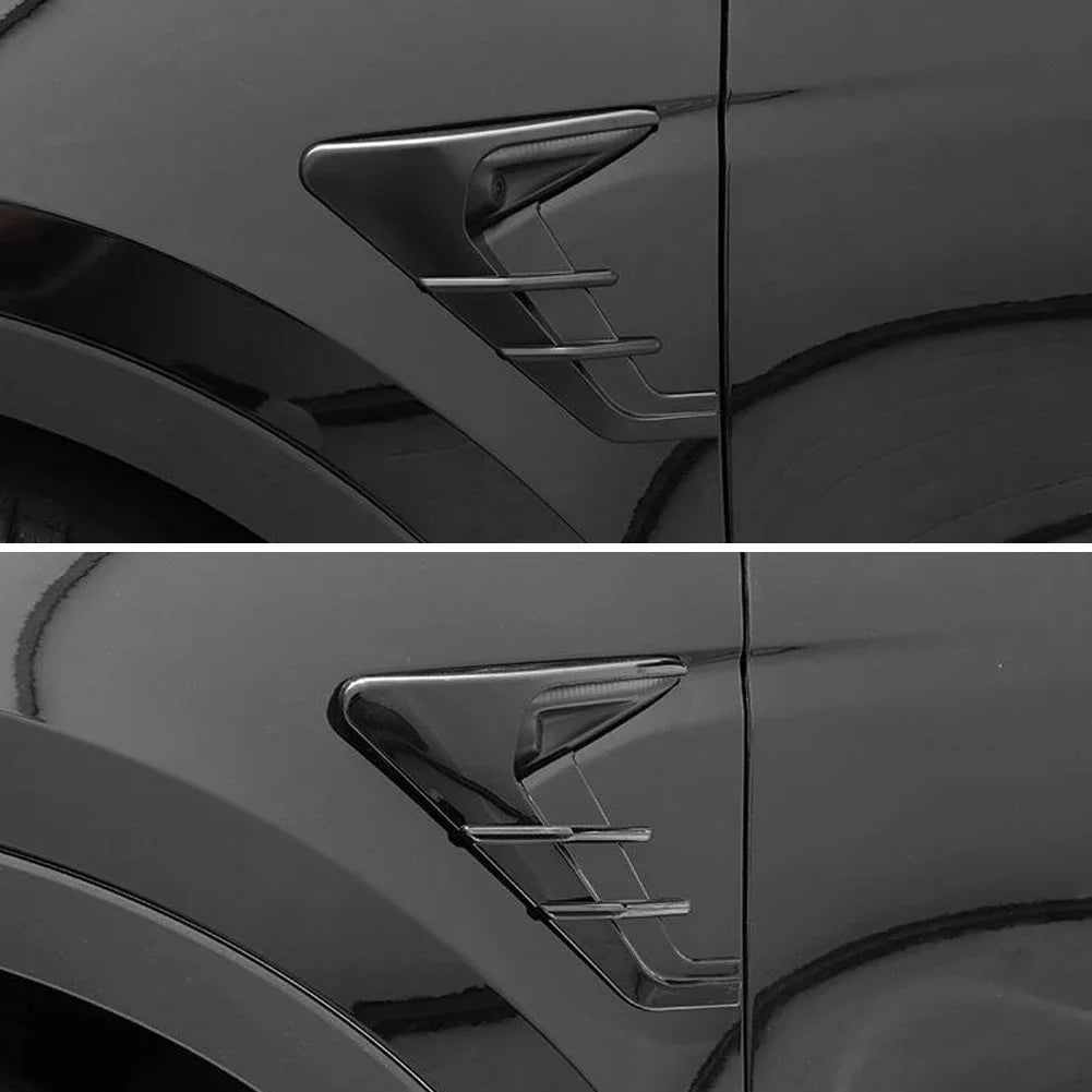 2Pcs Car Side Camera Protection Covers Kit Decoration Sticker Car Modification Accessories for Tesla Model 3 Moel Y 2020-2025