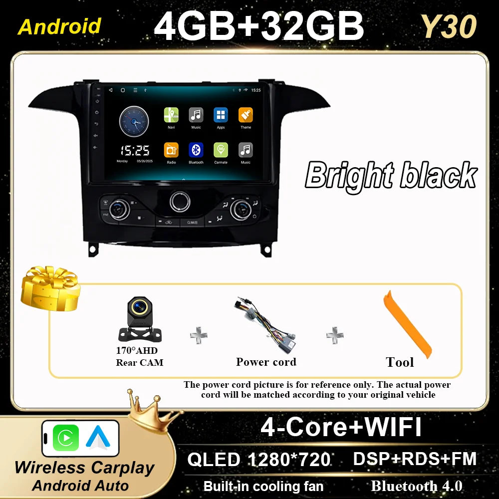 Android 16 For Ford S Max S-MAX 2006-2015 For Ford Galaxy 2014 Auto Multimidia Video Player Carplay Radio Stereo  Car Dvd WIFI