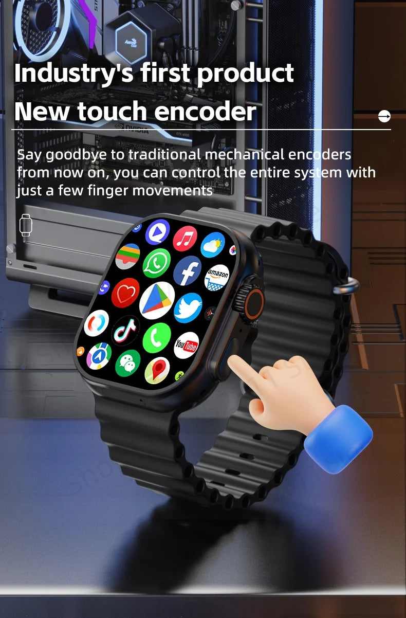 GOLDENSPIKE CD12 Smartwatch Android 12.0 5G LTE Sim Card Rotary Camera 2.26 inch Amoled 490*580 HD Screen 2080Mah Smart Watch