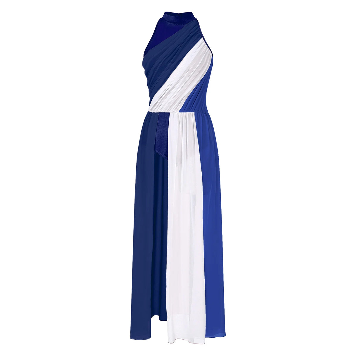 Women's praise dance long dress with split