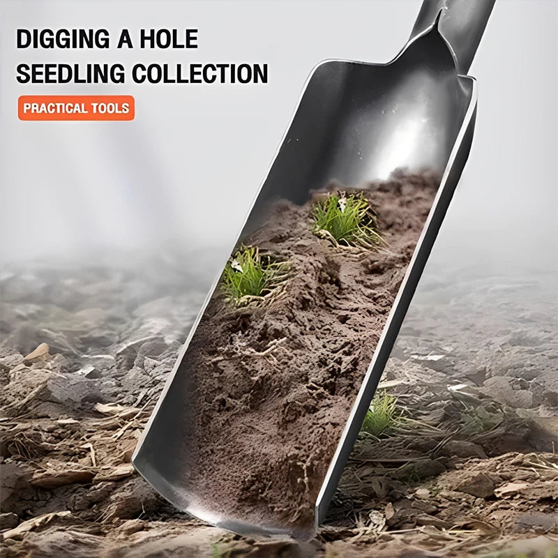 1Pc Thickened Manganese Steel Garden Shovel - Small Spade for Soil Planting Mountain Herd Agricultural Digging Work Tool