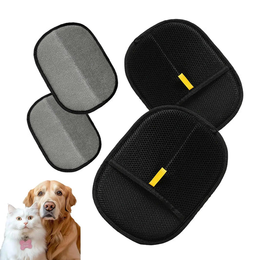 Pet Hair Remover Brushing Gloves – Remove Fur from Clothing, Furniture, Car Seats & Upholstery | 1, 2 or 5 Pack (17x23cm)