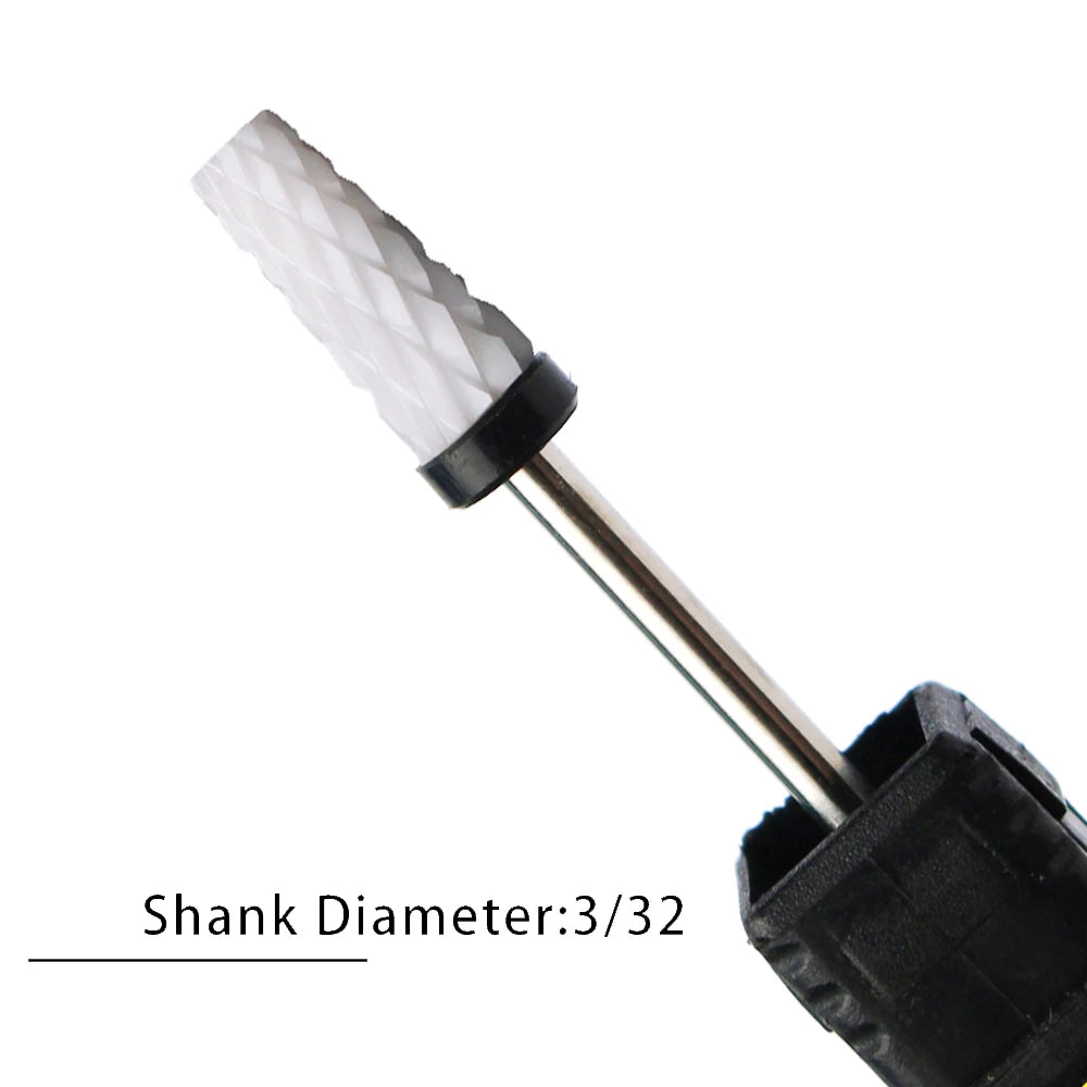 Nail Drill Bits Flame Ceramic Cutters for Manicure Electric Pedicure Nail Bits Gel Polish Remover Files Burr Nail Accessories