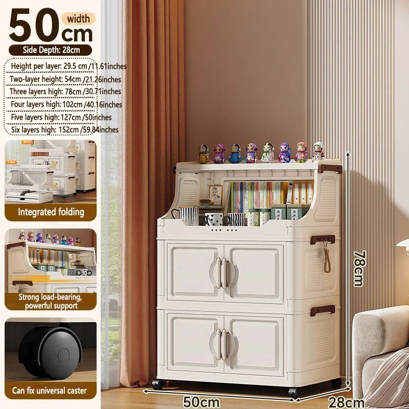 Foldable multi-tier snack and toy storage rack — view 20 of 24