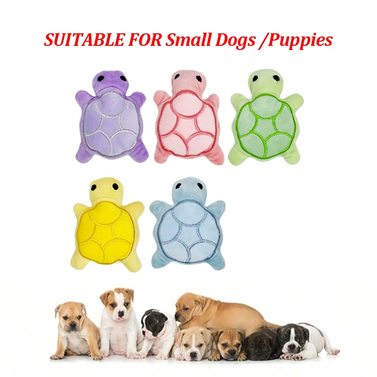 Mini Turtle Plush Chew Toy for Puppies – photo 3