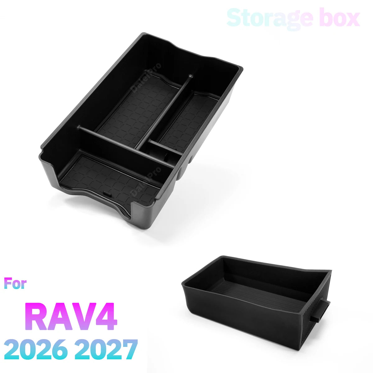 For Toyota RAV4 2026 2027 Car Center Console Organizer Tray Drawer Box Armrest Storage Box Vibration Reduction RAV4 Accessories