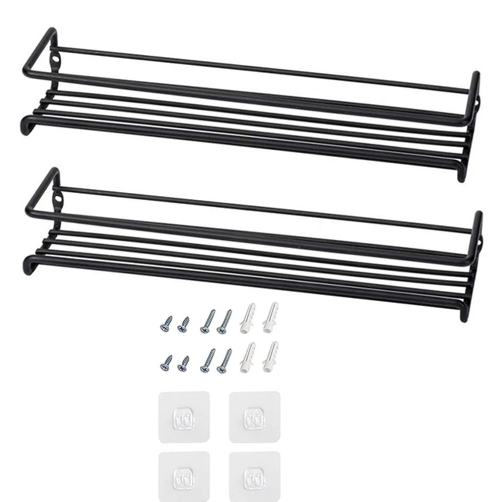 Wall-Mount Metal Spice Racks - Cabinet Door Organizer, 2 or 4 Pack - photo 8