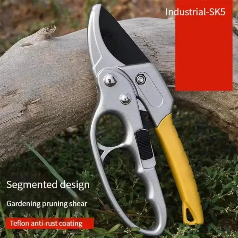 Ergonomic Pruning Shears SK5 Titanium-Plated Alloy Steel Quick Efficient Cuts Labor-Saving Spring  Garden Fruit Harvesting Tools